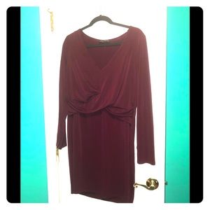 Maroon Berry Dress
